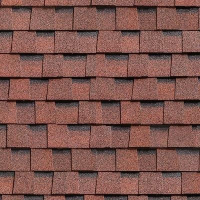Двухслойная ламинированная черепица Shinglas, Ранчо, Красный цвет купить в Красноярске