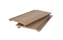 Фасадная доска POLIVAN GROUP 3D текстура дерева DENPASAR песчаного цвета