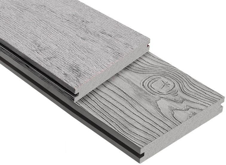 Террасная доска ДПК Outdoor 3D полнотелая STORM/OCEAN GREY, серый микс. купить в Красноярске